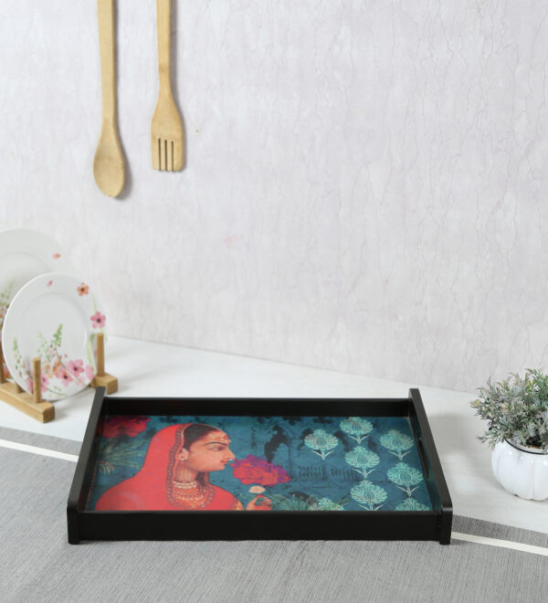 T-4 Monark Tray Flower Print